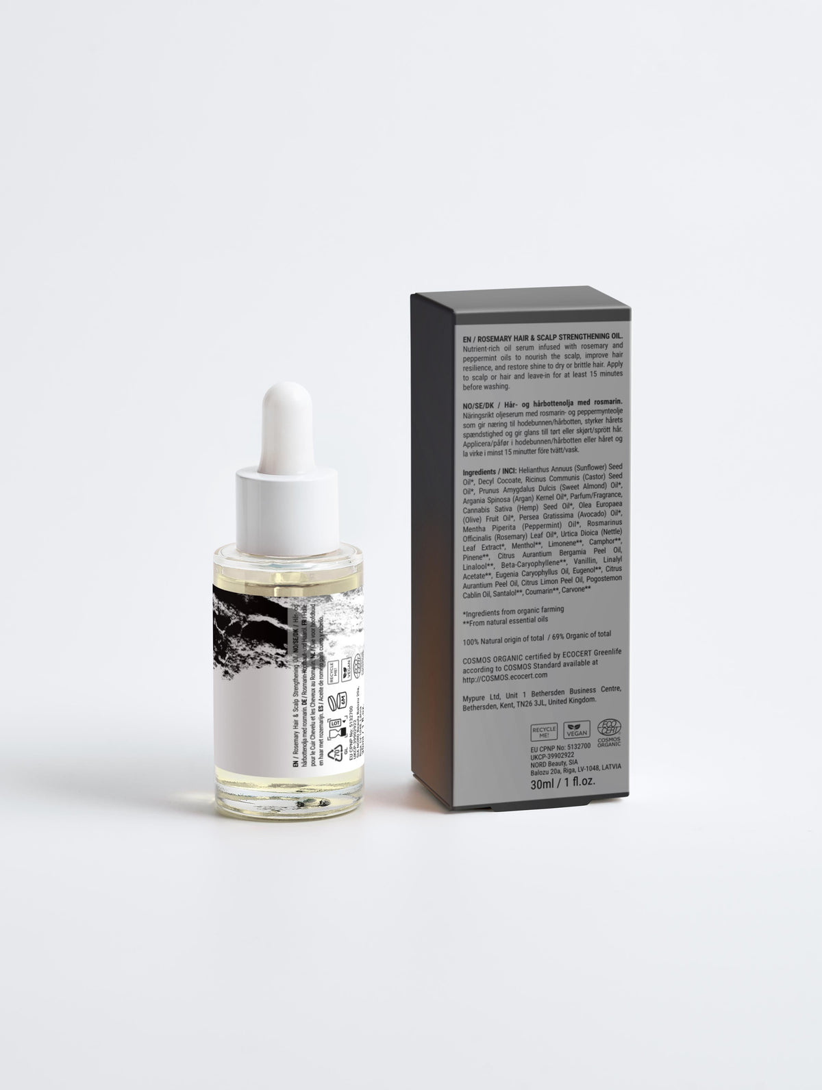 UM Beauty Rosemary Hair & Scalp Strengthening Oil 30ml product